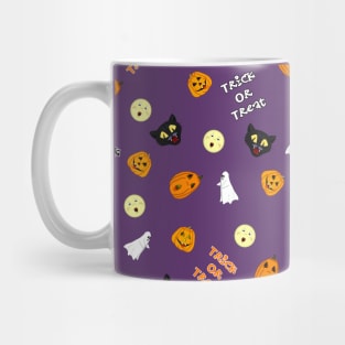 Trick or Treat All Over Pattern Mug